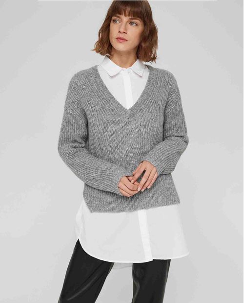 Suéter para mujer con hilo metalizado