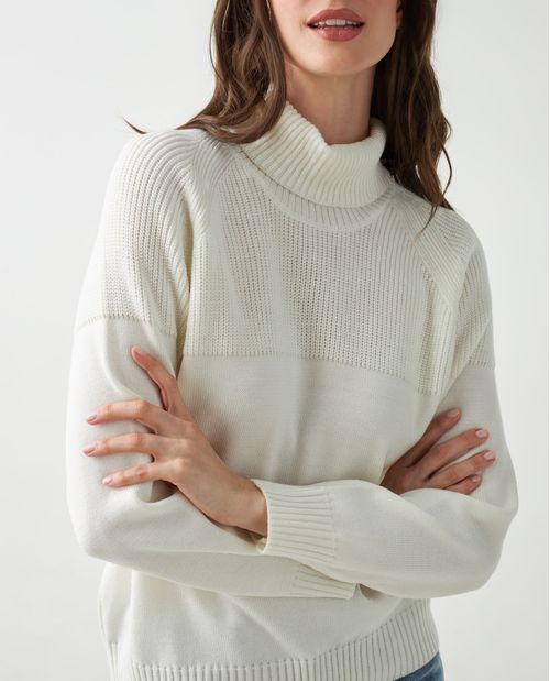 Suéter para mujer crudo con manga raglán