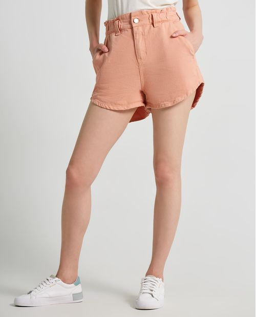 Short para mujer rosa con cintura elástica