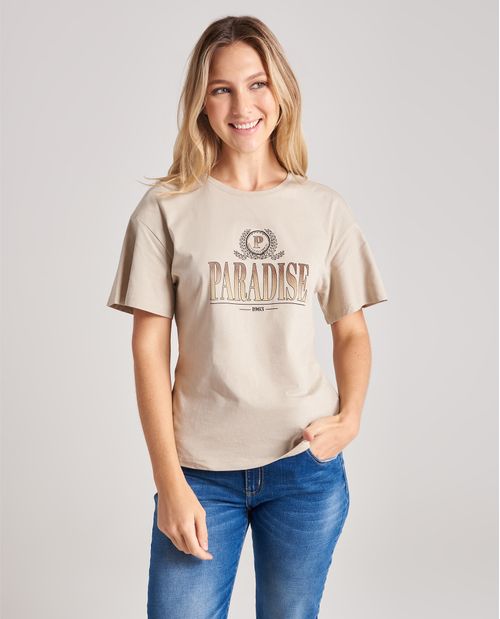 Camiseta para mujer 100% algodón