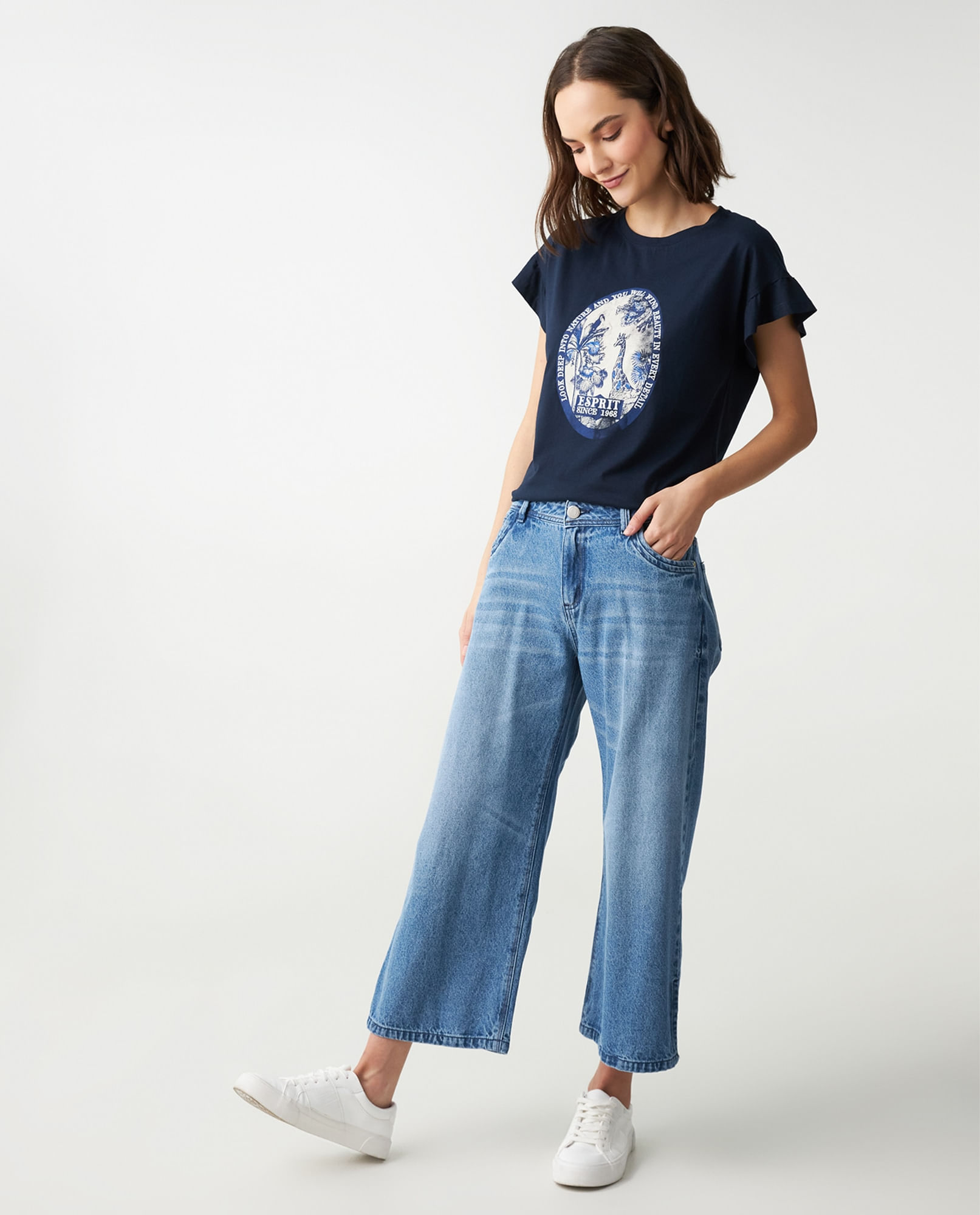 Jeans azul medio para mujer