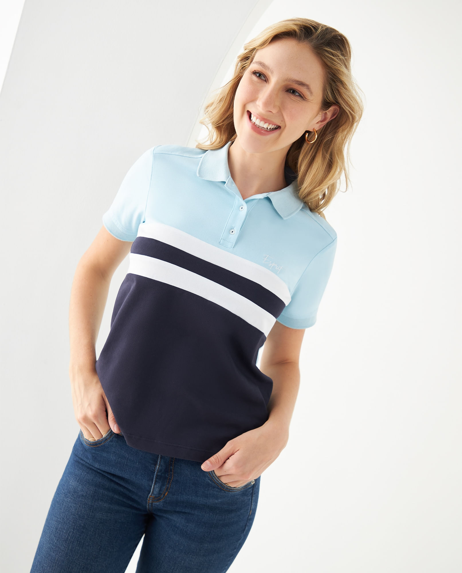 Camiseta tipo polo mujer edc by esprit Ref. 120432