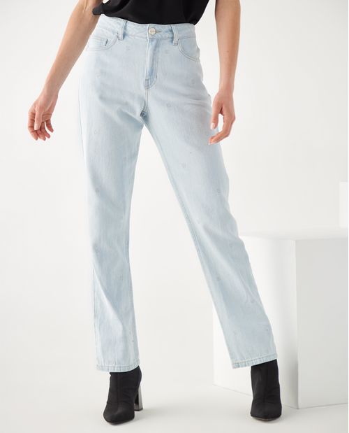 Jean Straight tono claro para mujer