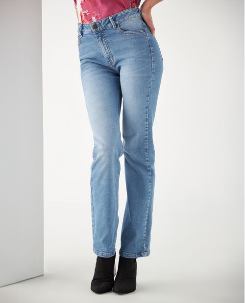 Jean Straight tono medio para mujer