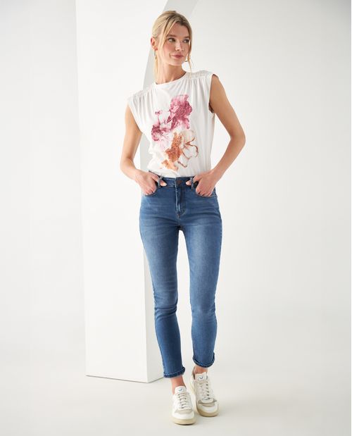Pantaloni slim in denim 30L - blu - Donna - 18.00