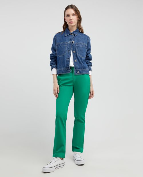 Pantalón con bota recta para mujer