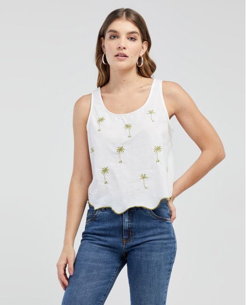 Camisa manga sisa para mujer