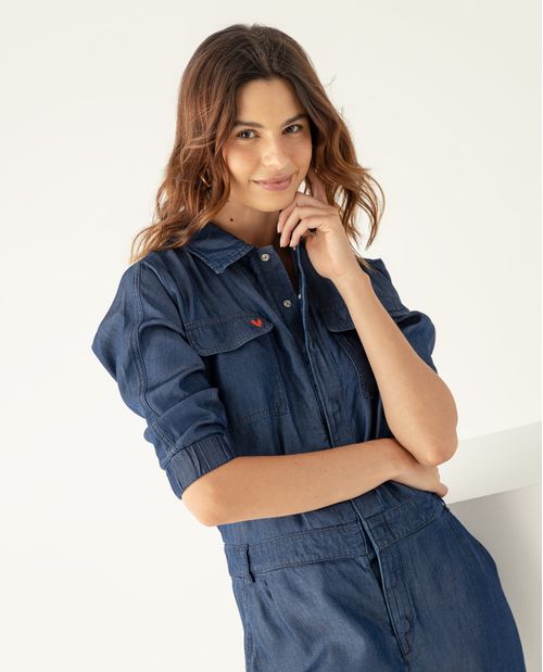 Enterizo con bolsillo para mujer