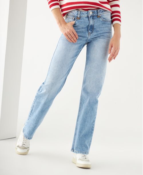 Jean Straight azul índigo para mujer
