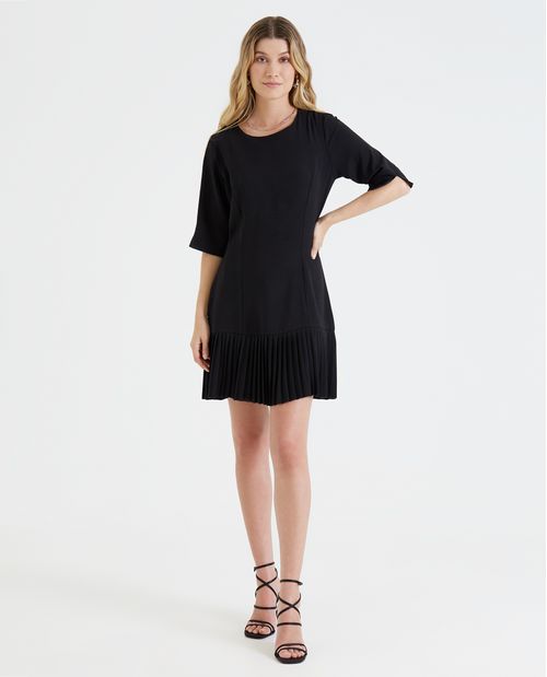 Vestido con detalles en ruedo para mujer