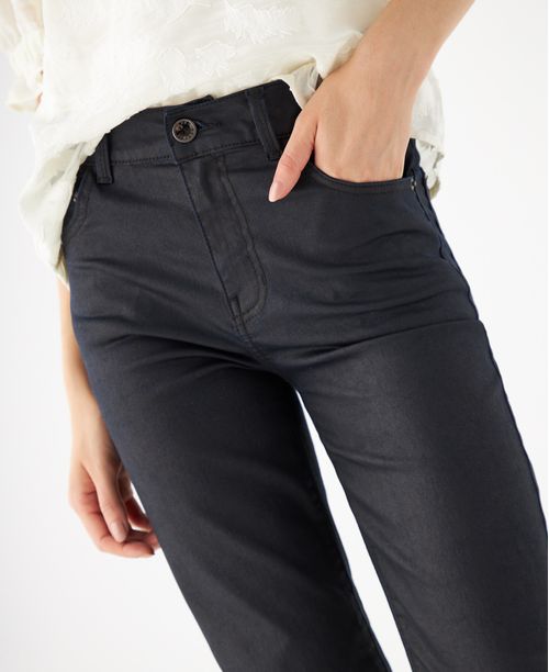 Jean Skinny con efecto encerado para mujer