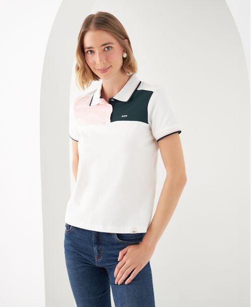 Camiseta con mini detalles bordados para mujer