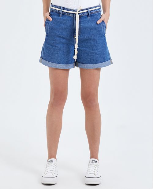 Short de tiro alto para mujer