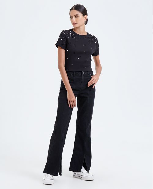 Jean Flare oscuro para mujer