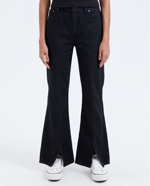Jean Flare oscuro para mujer