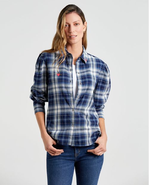 Camisa clásica leñadora para mujer