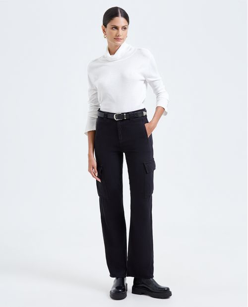 Pantalon Cargo Esprit Femme - Gris Noir, Taille 36 - Occasion Très Bon état
