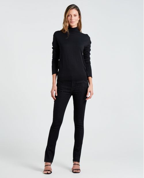 Jean Skinny con apliques brillantes para mujer