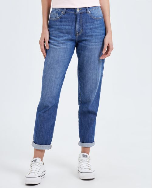 Jean Slouchy tono medio para mujer