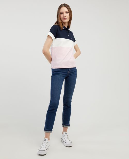Camiseta tipo polo para mujer