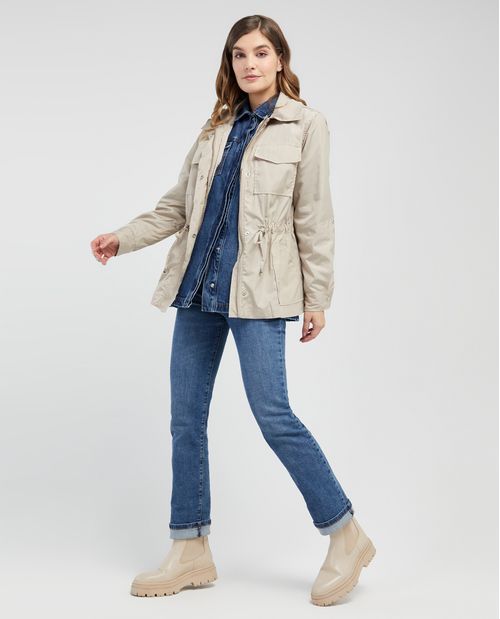 Chaqueta con cierre para mujer