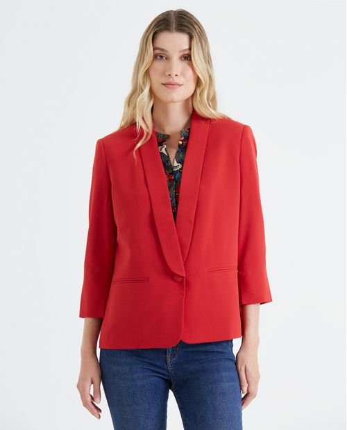 Blazer manga 3/4 para mujer