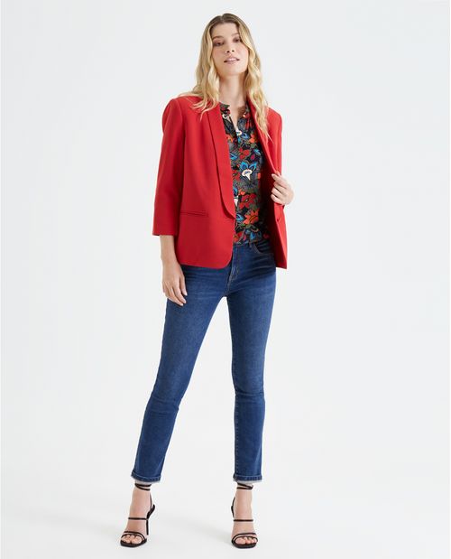 Blazer manga 3/4 para mujer