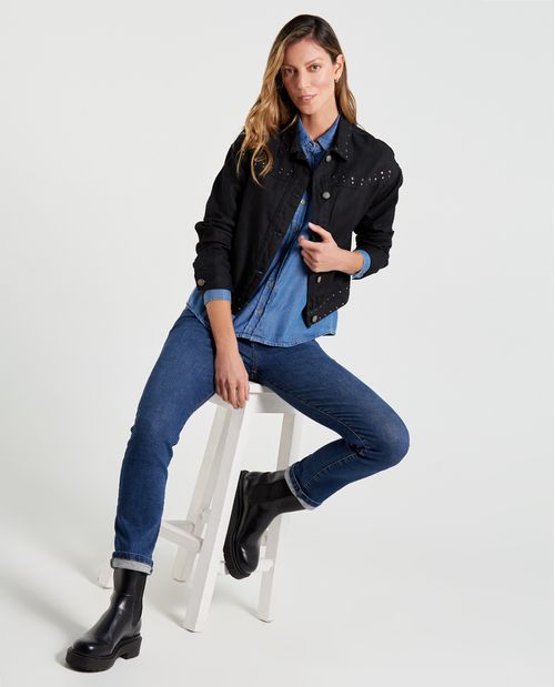 Chaqueta con taches para mujer