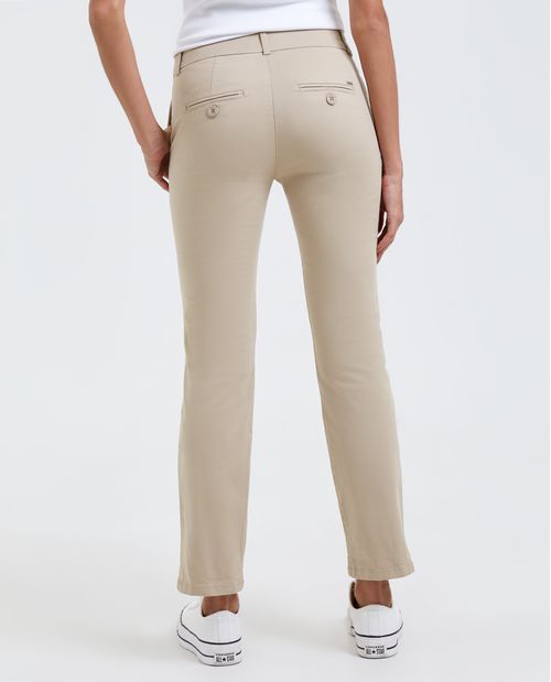 Pantalón para mujer estilo chino Recto