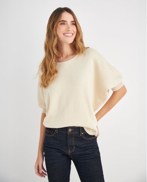 Camisa con manga tipo mariposa para mujer