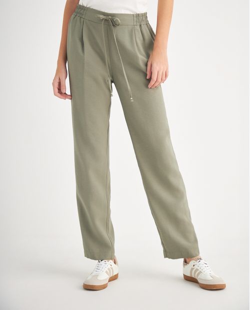 Pantalón con caída recta para mujer