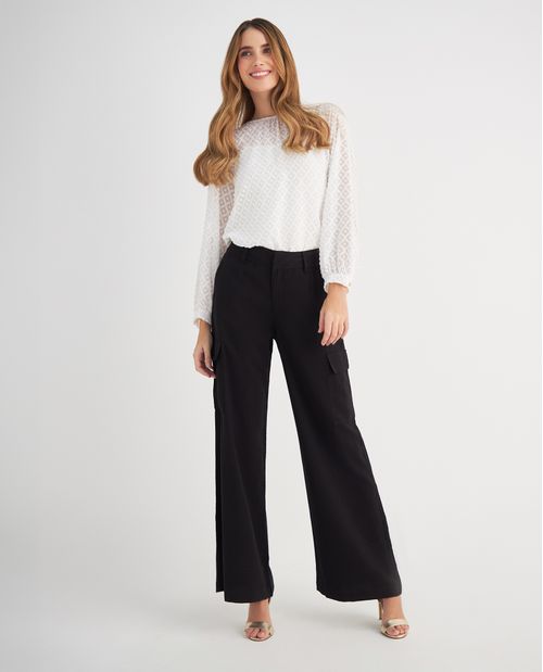 Pantalón de silueta amplia para mujer