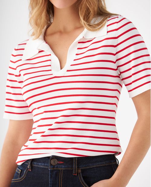 Camiseta tipo polo para mujer