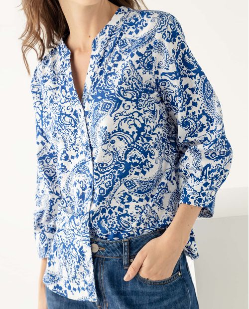 Camisa cuello neru para mujer