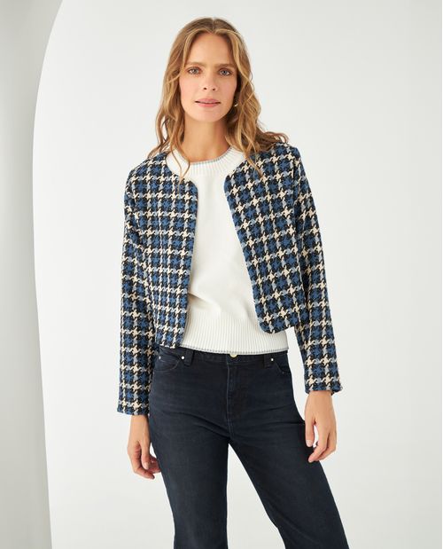 Blazer con toques de brillo para mujer