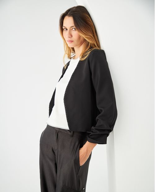 Blazer con detalles bordados para mujer