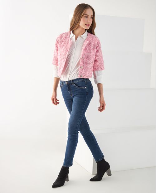Chaqueta de diseño abierto para mujer