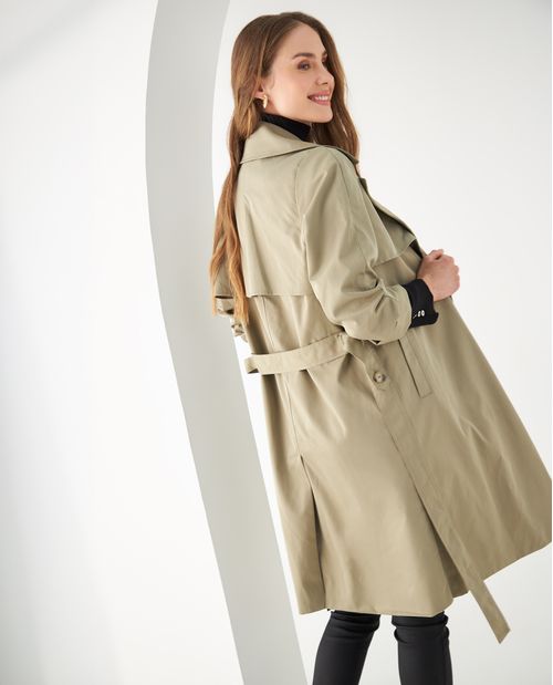 Abrigo cuello tipo solapa para mujer