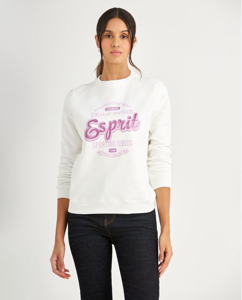 Buzo estampado en frente para mujer