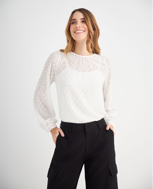Camisa manga larga para mujer