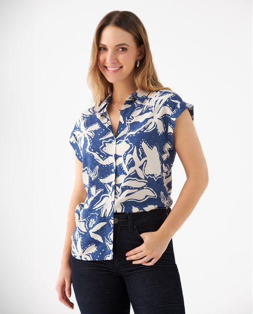 Camisa estampada para mujer