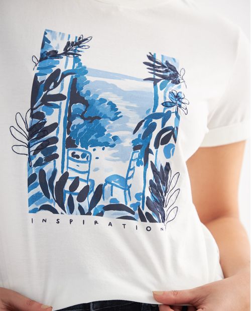 Camiseta manga corta para mujer