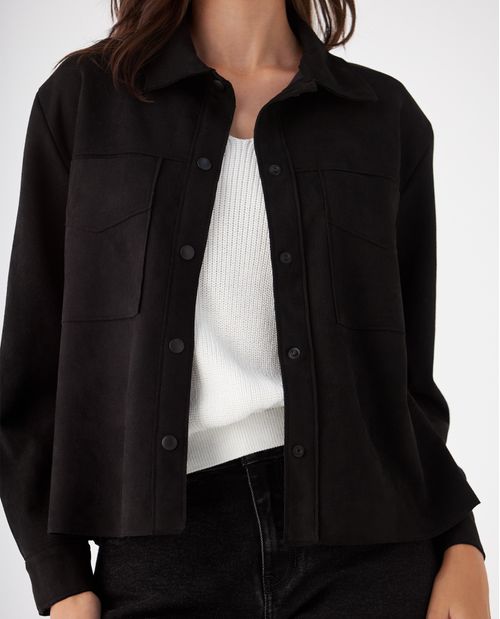 Chaqueta en gamuza para mujer