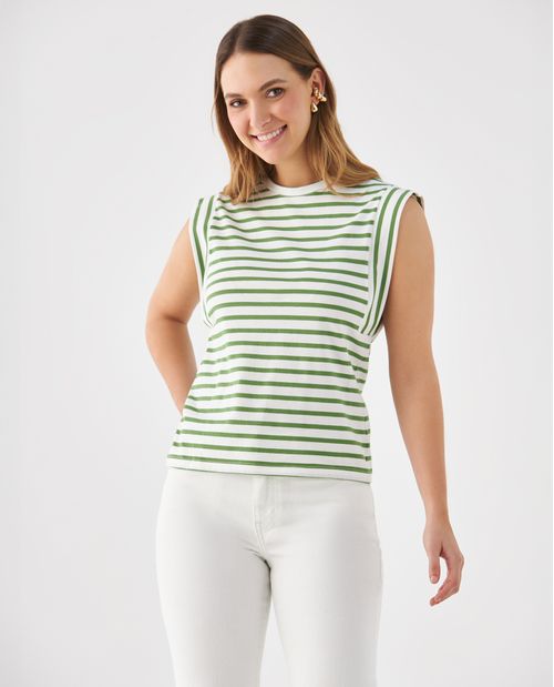 Camiseta manga sisa amplia para mujer