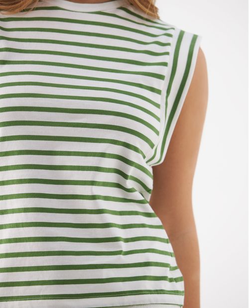 Camiseta manga sisa amplia para mujer