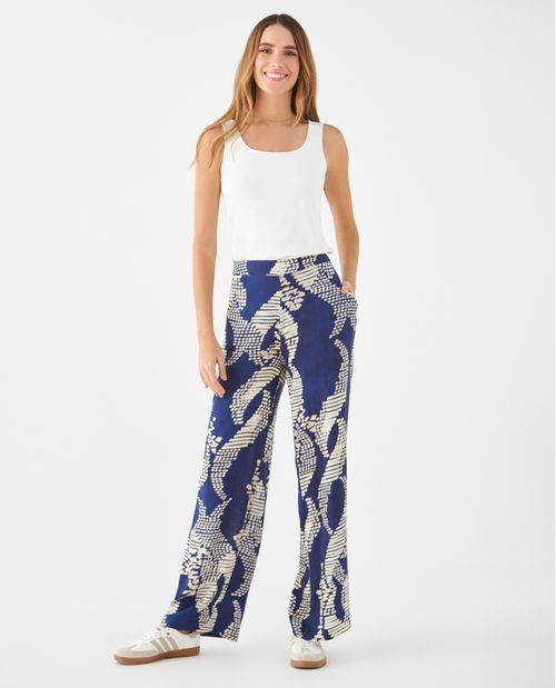 Pantalón con estampado abstracto para mujer