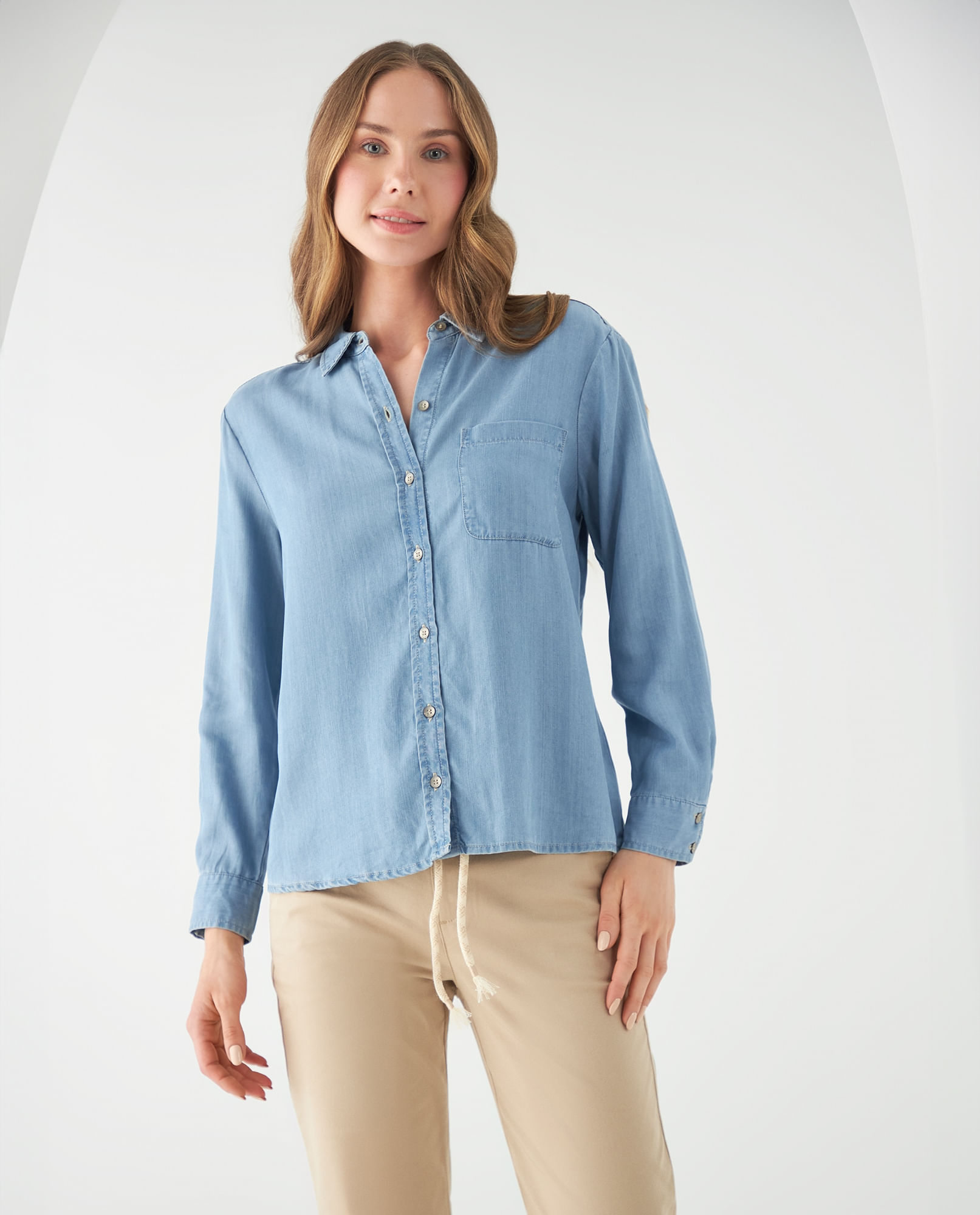 Camisa de jean mujer deals