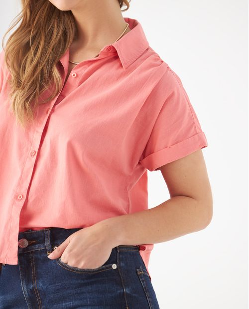 Camisa manga corta para mujer