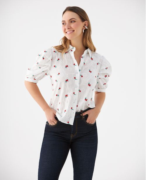 Camisa manga corta para mujer