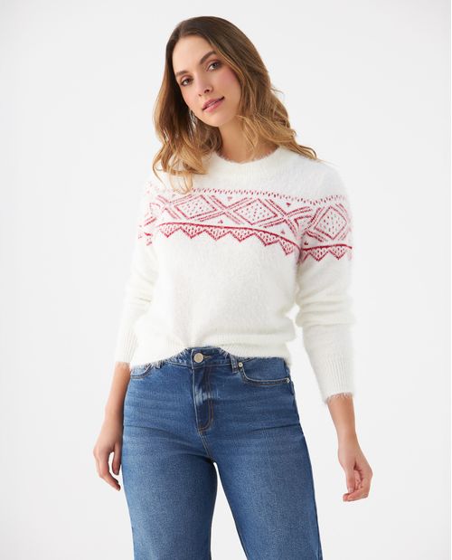 Buzo en bloques de color para mujer